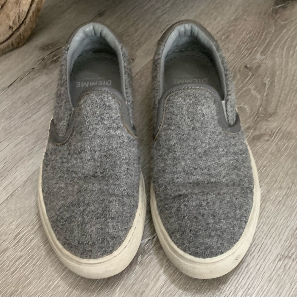DIEMME Wool Grey Slip On Sneakers Size 6 1/2 EUC